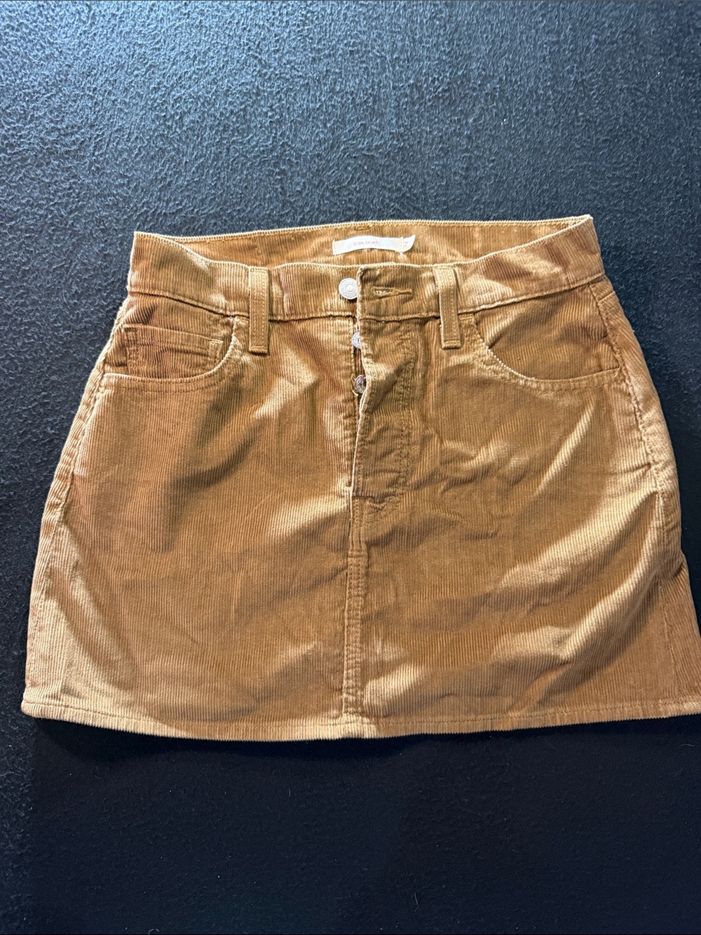 Levi’s Corduroy Mini Skirt in Camel